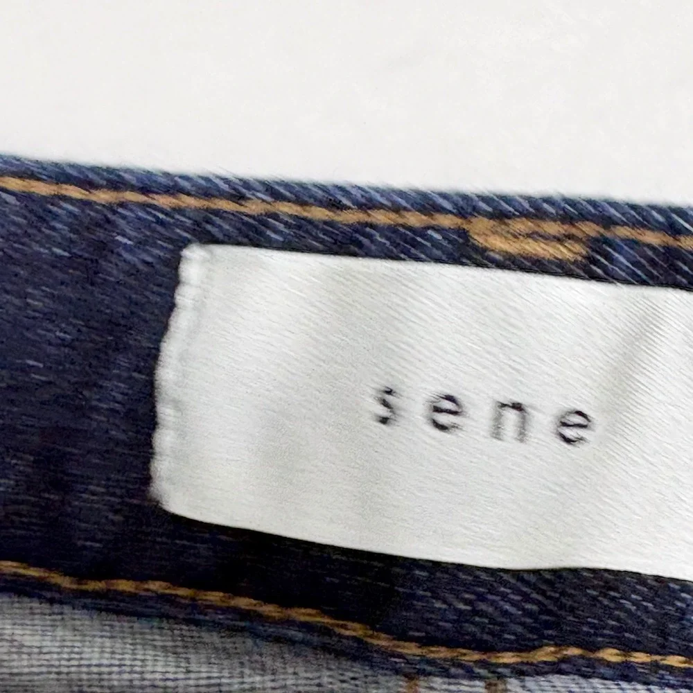 SENE Studio Mens Japanese Denim Dark Wash Straight Leg Jeans Custom 36x26